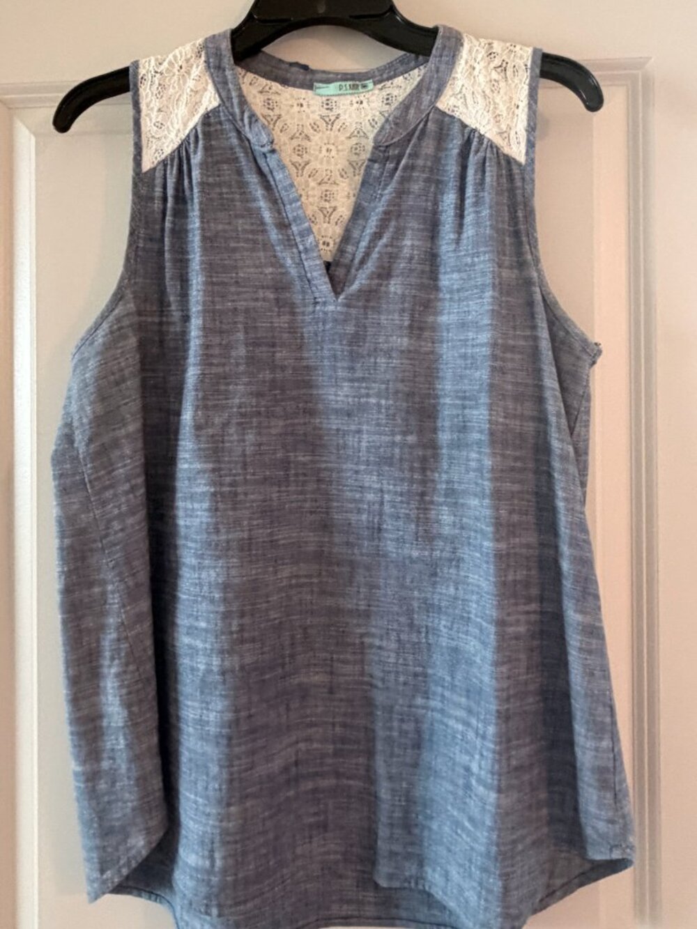 PS Kate Chambray + Lace Blouse